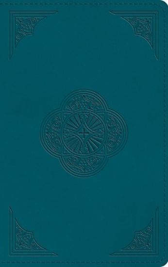Picture of ESV Thinline Bible, Red Letter (Trutone, Deep Teal, Rotunda Design)