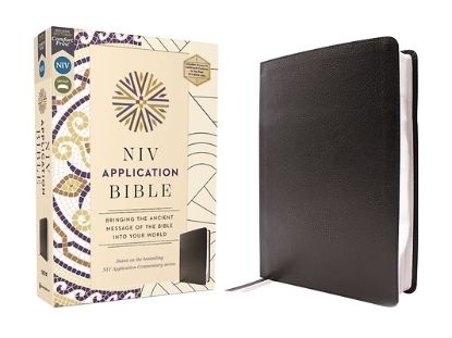 Picture of NIV Application Bible, European Bonded Leather, Black, Red Letter, Comfort Print
