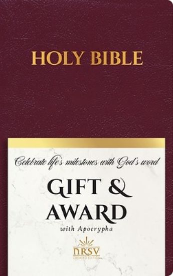 Picture of NRSV Updated Edition Gift & Award Bible with Apocrypha (Imitation Leather, Burgundy)