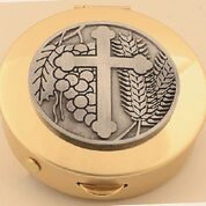 Picture of Koleys K127-12 Host Cap Brass Pyx