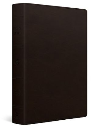 Picture of ESV Large Print Value Personal Size Bible, Red Letter (Trutone, Deep Brown)