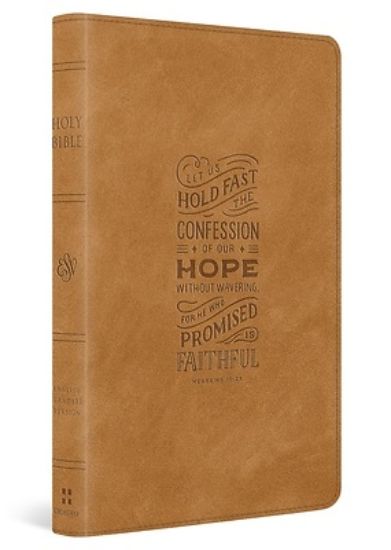 Picture of ESV Thinline Bible, Red Letter (Trutone, Nubuck Caramel, Hebrews 10