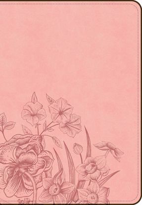 Picture of CSB Large Print Compact Reference Bible, Optimal Type, Digital Study Edition, Pink Floral Leathertouch