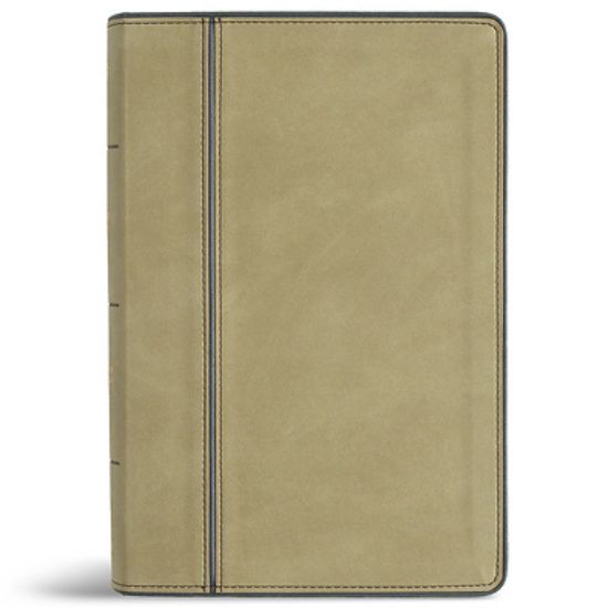 Picture of CSB Personal Size Giant Print Bible, Optimal Type, Digital Study Edition, Sage Suedesoft Leathertouch