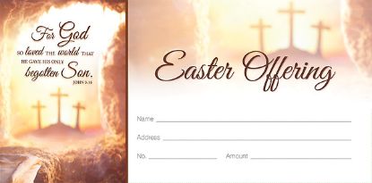 Picture of Easter For God so Loved the World Offering Envelope