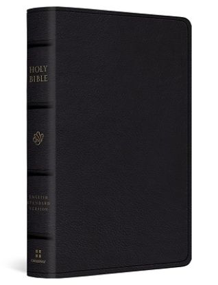 Picture of ESV Large Print Bible (Top Grain Leather, Black)