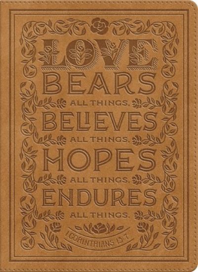Picture of ESV Single Column Journaling Bible (Trutone, Nubuck Caramel, 1 Corinthians 13