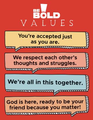 Picture of Be Bold Values Poster