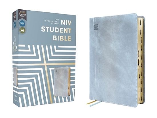 Niv, Student Bible, Leathersoft, Teal, Thumb Index
