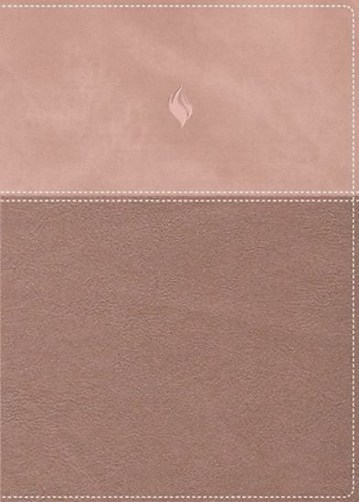 Picture of Rvr60, Biblia de Estudio de la Vida Plena, Edición Clásica, Leathersoft DOS Tonos Oro Rosa, Palabras de Jesús En Rojo, Comfort Print