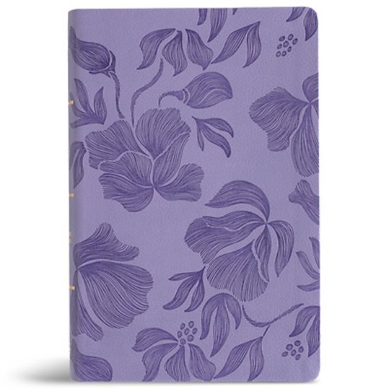 Picture of CSB Large Print Personal Size Reference Bible, Optimal Type, Digital Study Edition, Purple Leathertouch, Indexed