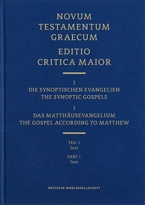 Picture of Novum Testamentum Graecum, Editio Critica Maior (Ecm) I/1.1