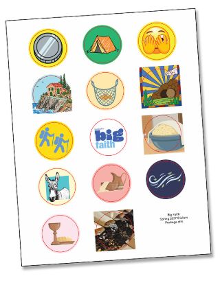 Picture of Cokesbury Kids Big Faith Spring 2027 All Ages Activity Stickers (Pkg of 6)