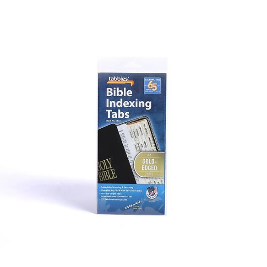 Picture of Bible Index Tabs Gold
