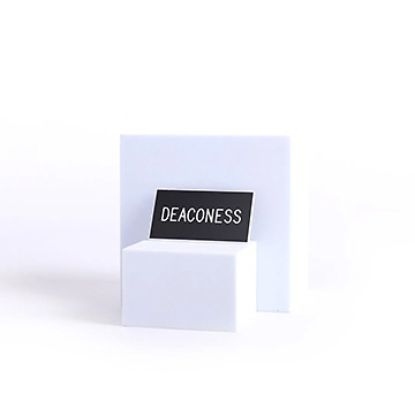 Picture of Black and White Deaconess Pin-On Badge