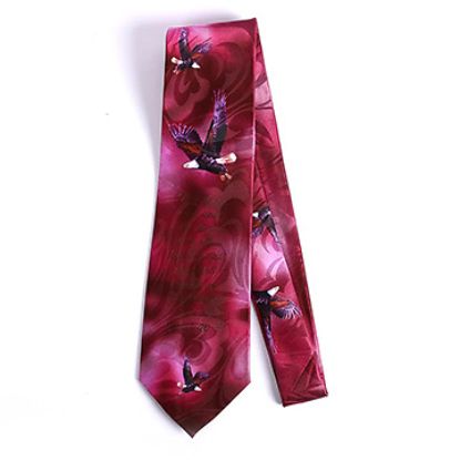 Picture of Mount Up With Wings Burgundy Tie