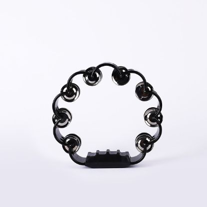 Picture of Scalloped Double Row Tambourine - 8", Black
