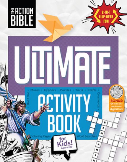 Picture of The Action Bible Ultimate Activity & Coloring 2-In-1 Flip-Over Book