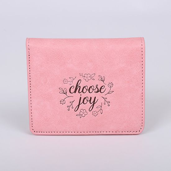 Picture of Wallet Pu Women's Choose Joy Pink