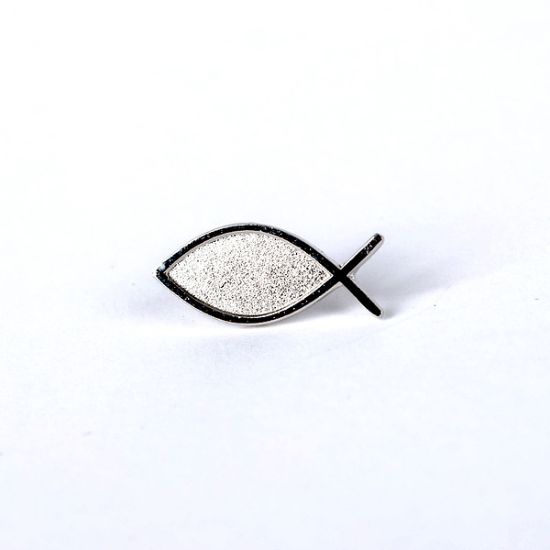 Picture of Lapel Pin Christian Fish Silver PK6