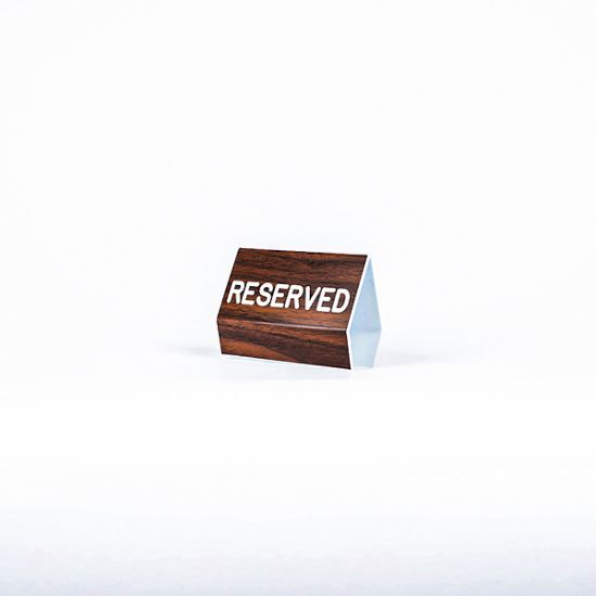 Picture of Sign Engraved Pew Reserved Walnut 3 X 4