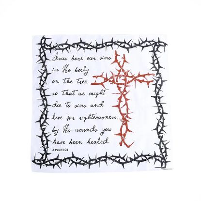 Picture of Prayer Cloth Cross/Thorns 1 Peter 2:24 PK6