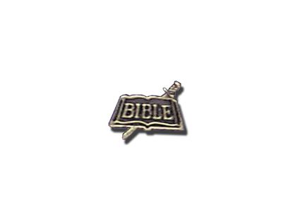Picture of Lapel Pin Sword & Bible Oxidized Gold PK6