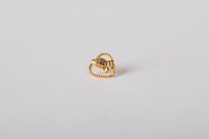 Picture of Lapel Pin Praying Hands/Heart Gold PK6
