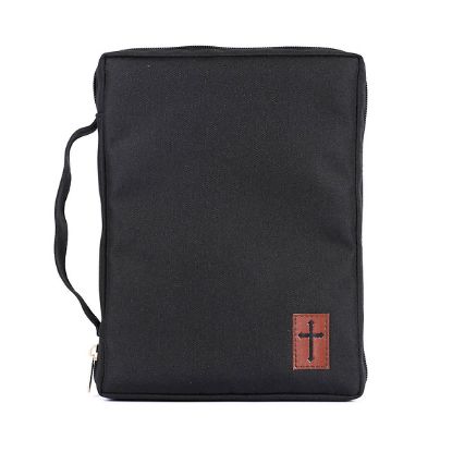 Picture of Bible Cover Canvas Cross Patch Medium