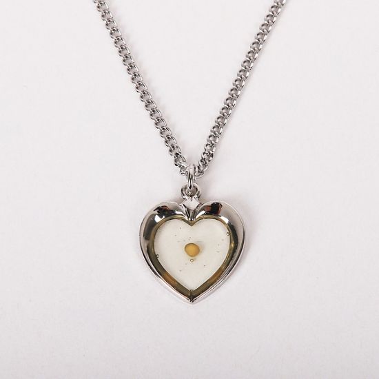 Picture of Necklace Mustard Seed Heart Sterling Silver 18"