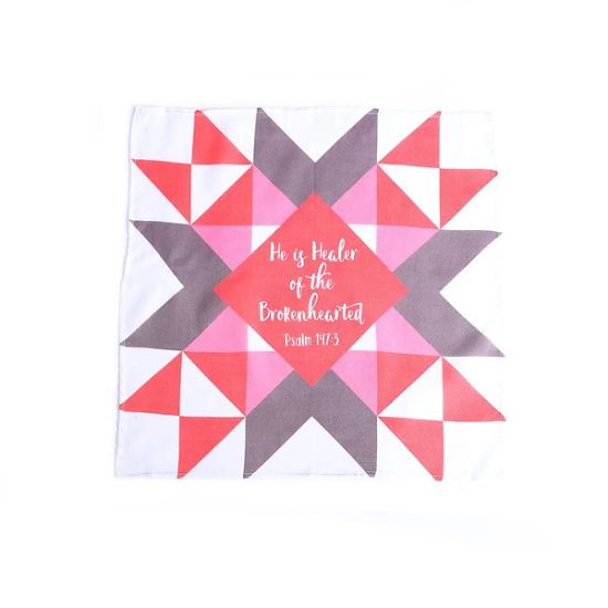 Picture of Prayer Cloth Quilt Healer Ps. 147:3 PK6