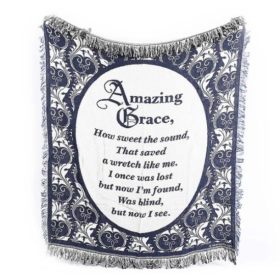 Picture of Throw Amazing Grace Blue 50X60