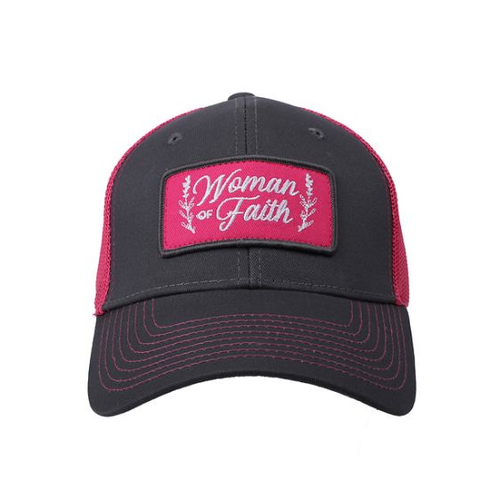 Picture of Cap Woman of Faith Grey/Pink