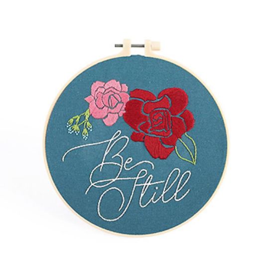 Picture of Embroidery Kit - Be Still 20.5cm