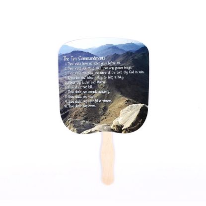 Picture of Hand Fan Ten Commandments PK50