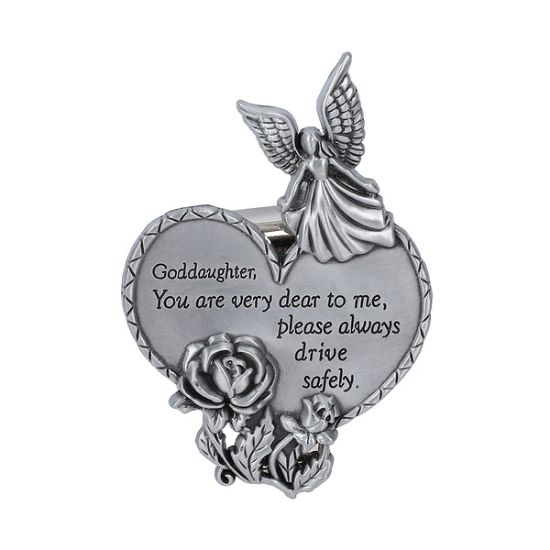Picture of Visor Clip Heart Goddaughter PK4