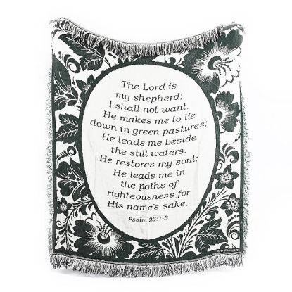 Picture of Throw Lord Is Shepherd Green 50X60