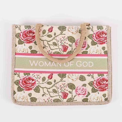 Picture of Tote Canvas Woman of God Floral