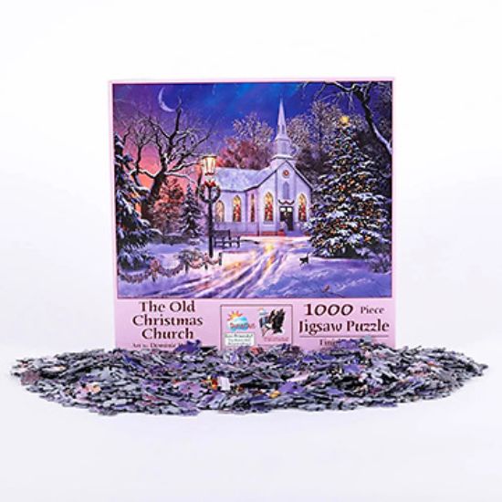 Picture of Puzzle the Old Christmas Church 1000PC