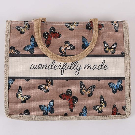 Picture of Tote Canvas Wonderfully Made Butterflies