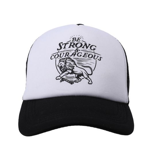 Picture of Cap Foam Be Strong and Courageous White