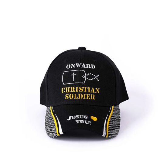 Picture of Cap Onward Christian Soldier Dog Tag Black