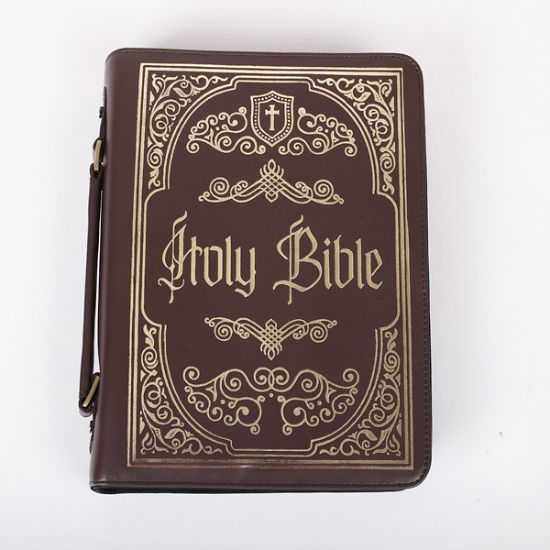 Picture of Bible Cover Imitation Leather Holy Bible Ornate Large