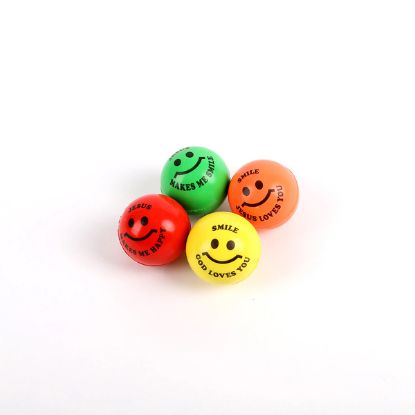 Picture of Bouncing Ball Smile God Loves You Asstd Color 12 CT