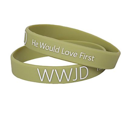 Picture of Bracelet Silicone WWJD He Would Sage PK12