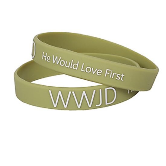 Picture of Bracelet Silicone WWJD He Would Sage PK12