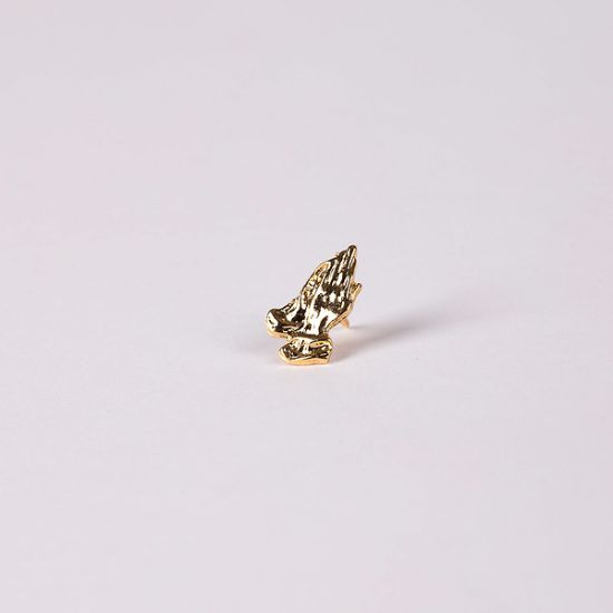 Picture of Lapel Pin Praying Hands Gold 11/16in PK6
