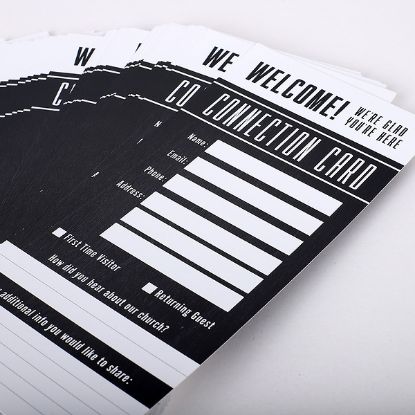 Picture of Connection Card Welcome Black 50CT