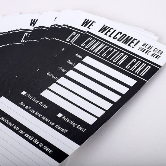Picture of Connection Card Welcome Black 50CT