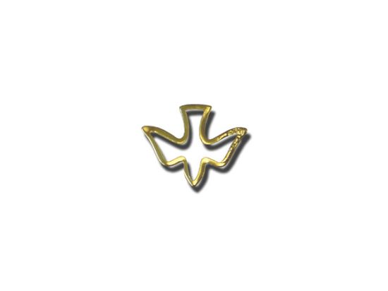 Picture of Lapel Pin Open Dove Gold PK6